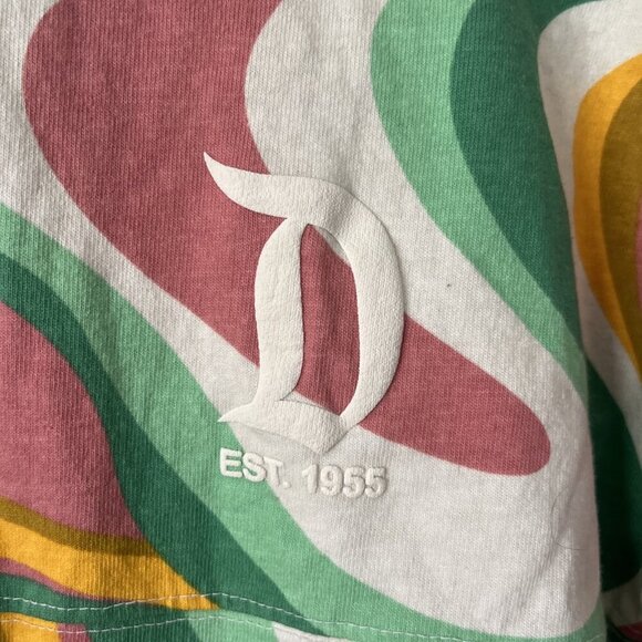 Disney Disneyland Kids Size XL 14 Spirit Jersey Retro Swirl Psychedelic Shirt - Picture 4 of 10